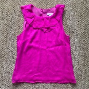 J. Crew Gabby Silk Top in Fuchsia​​​